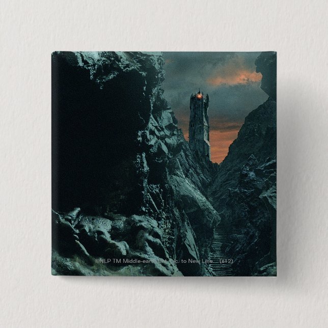 Tower of Orthanc 2 Inch Square Button (Front)