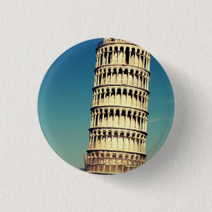 Tower of Pisa 1 Inch Round Button