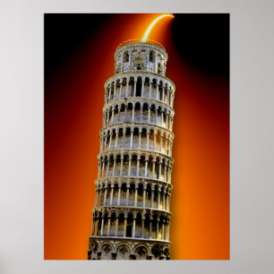 Tower of Pisa Energy Poster