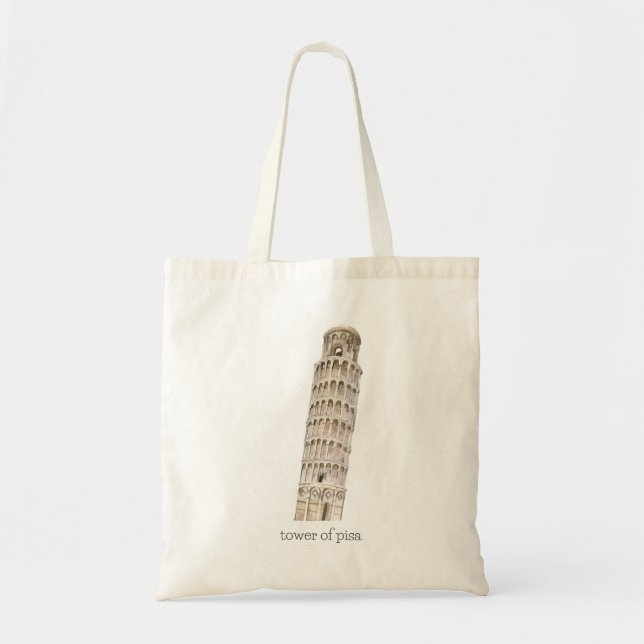 Tower Of Pisa - Italy Architecture Landmark Tote Bag (Front)