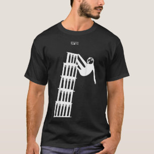 Tower Of Pisa Sloth Bouldering Rock T-Shirt