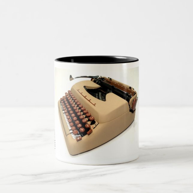 Tower President typewriter Two-Tone Coffee Mug (Center)