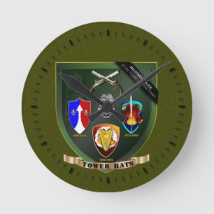 Tower Rats Round Clock