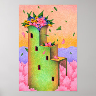 Tower that signals the arrival of spring. poster