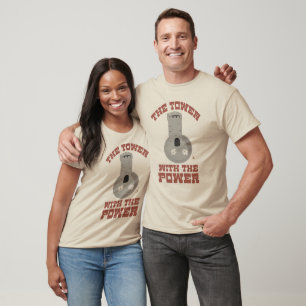 Tower With Power Fun Gaming Design T-Shirt