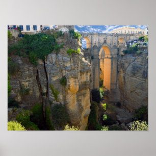 Towering Bridge- Ronda- The Real Spain Poster