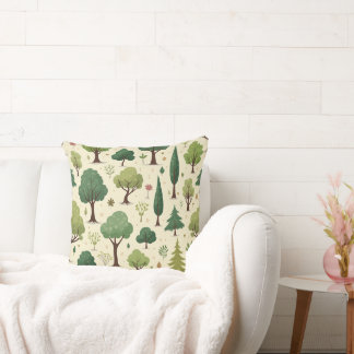  towering tree throw pillow