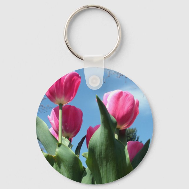 Towering Tulips Keychain (Front)