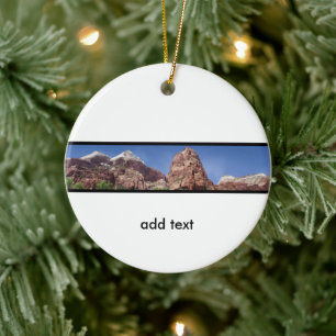Towers of the Virgin Panoramic Ceramic Ornament