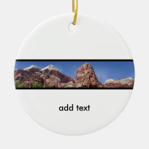 Towers of the Virgin Panoramic Ceramic Ornament