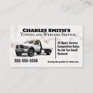 Towing and Wrecker Business Card