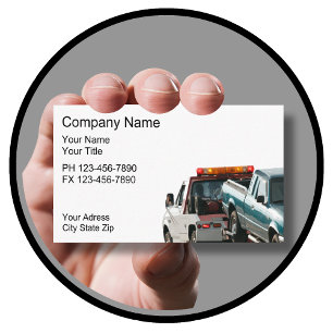Towing Business Cards