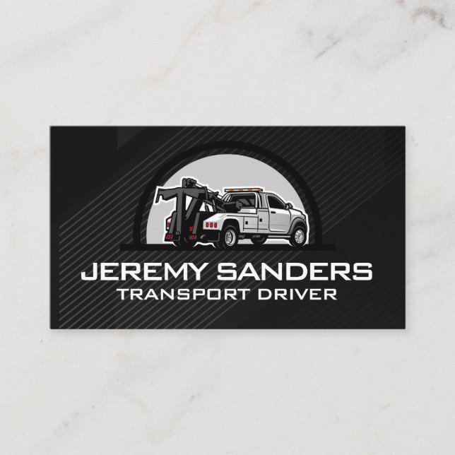 Towing Car Transport | Blue Collar Business Card (Front)