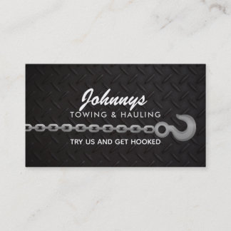 Towing Hauling Slogans Business Cards