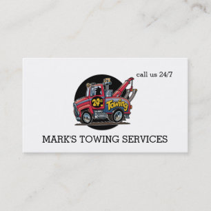 Towing Truck Business Card