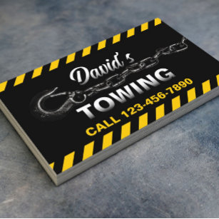 Towing Truck Car Hauling Service Business Card