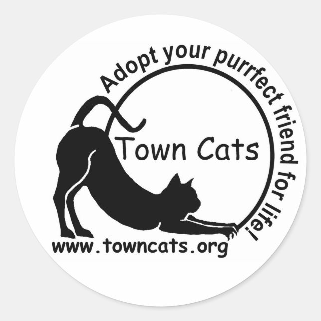 Town Cats Promo Sticker (Front)