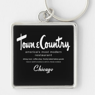 Town & Country Restaurants, Chicago, IL Keychain