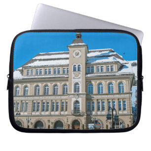Town Hall in St Moritz Laptop Sleeve