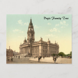 Town Hall, Portsmouth, Hampshire, England Postcard