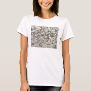 Town map of Alexandria in Egypt, c.1625 (engraving T-Shirt
