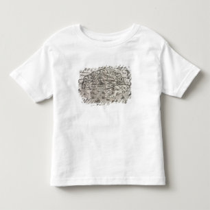 Town map of Alexandria in Egypt, c.1625 (engraving Toddler T-shirt