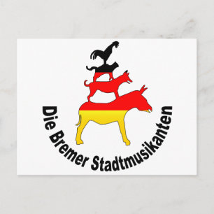 Town Musicians of Bremen Postcard