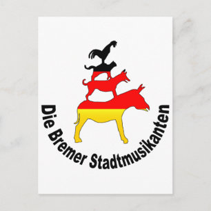 Town Musicians of Bremen Postcard