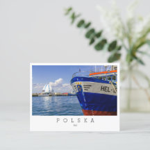 Town of Hel, seaside, Poland , Polska, Postcard