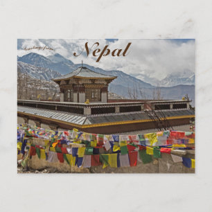 Town of Muktinath Annapurna Region Nepal Postcard