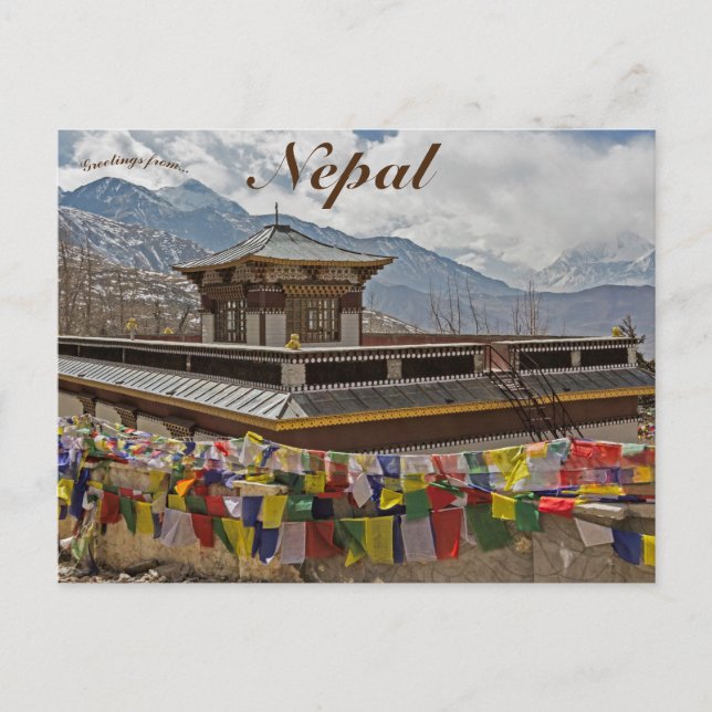 Town of Muktinath Annapurna Region Nepal Postcard (Front)