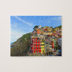 Town of Riomaggiore in Cinque Terre Jigsaw Puzzle