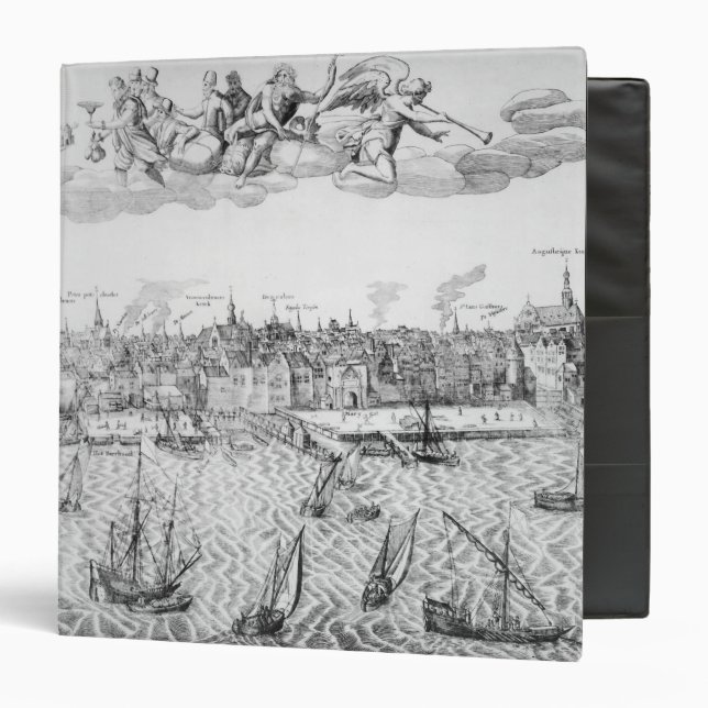 Town Plan of Antwerp, 1549 Binder (Front/Inside)