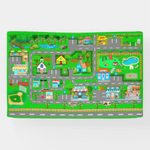 Town Roads for Cars 2 1/2' x 4'