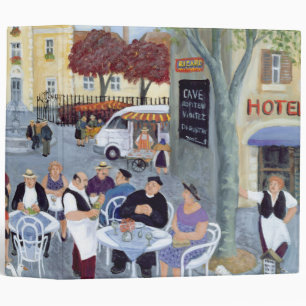 Town Square in Burgundy Binder