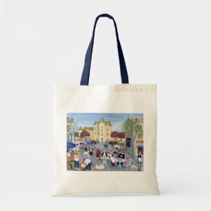 Town Square in Burgundy Tote Bag