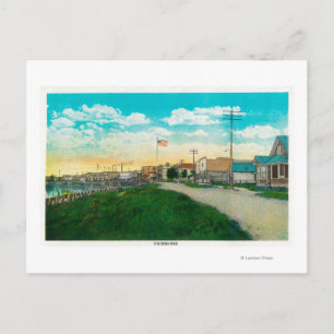Town View of Fairbanks, AlaskaFairbanks, AK Postcard