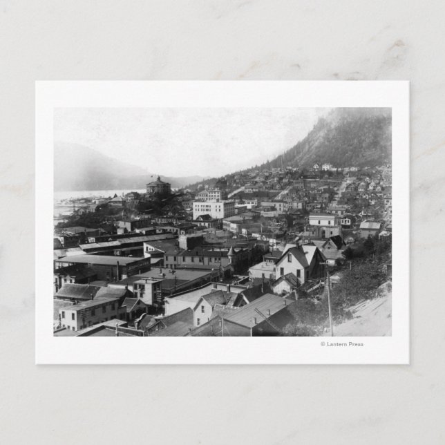 Town View of Juneau, Alaska Photograph Postcard (Front)