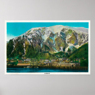 Town View of Juneau, AlaskaJuneau, AK Poster