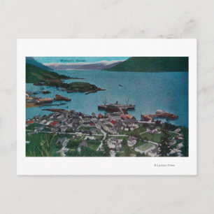 Town View of Wrangell, AlaskaWrangell, AK Postcard