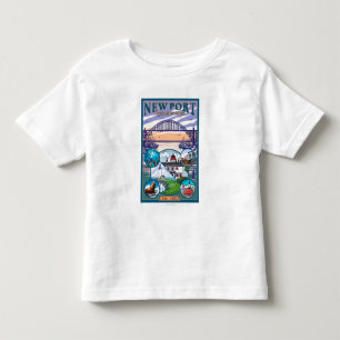 Town Views - Newport, Oregon Toddler T-shirt