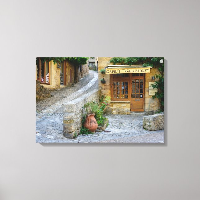 Townscape in Dordogne, France canvas print (Front)