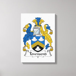 Townsend Family Crest Canvas Print
