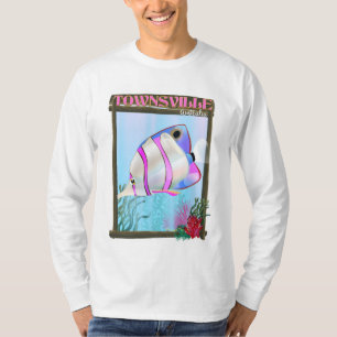 Townsville Australia Tropical fish travel poster T-Shirt