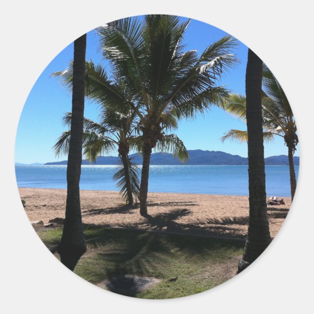 Townsville to Magnetic Island, Australia Classic Round Sticker (Front)