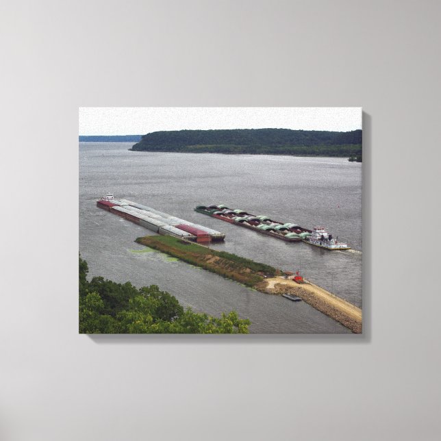 Tows Passing Canvas Print (Front)