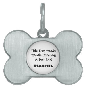 TOWT - Medical Attention Dog Tag Diabetic