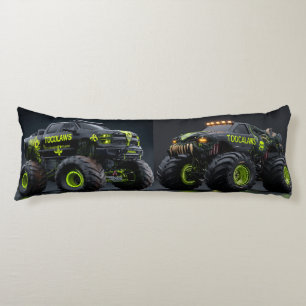 Toxic Bio-Armour Monster Truck - Neon Green Cyber  Body Pillow