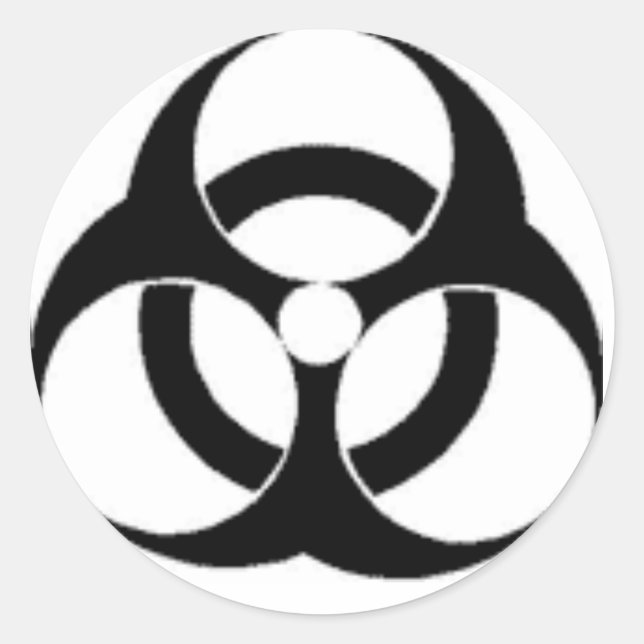 toxic classic round sticker (Front)