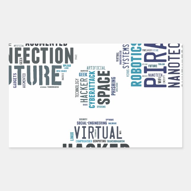 Toxic Cyberpunk Hacker Sticker (Front)